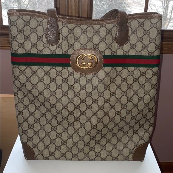 Gucci Handbags - Authentic Vintage Gucci Supreme Monogram Tote